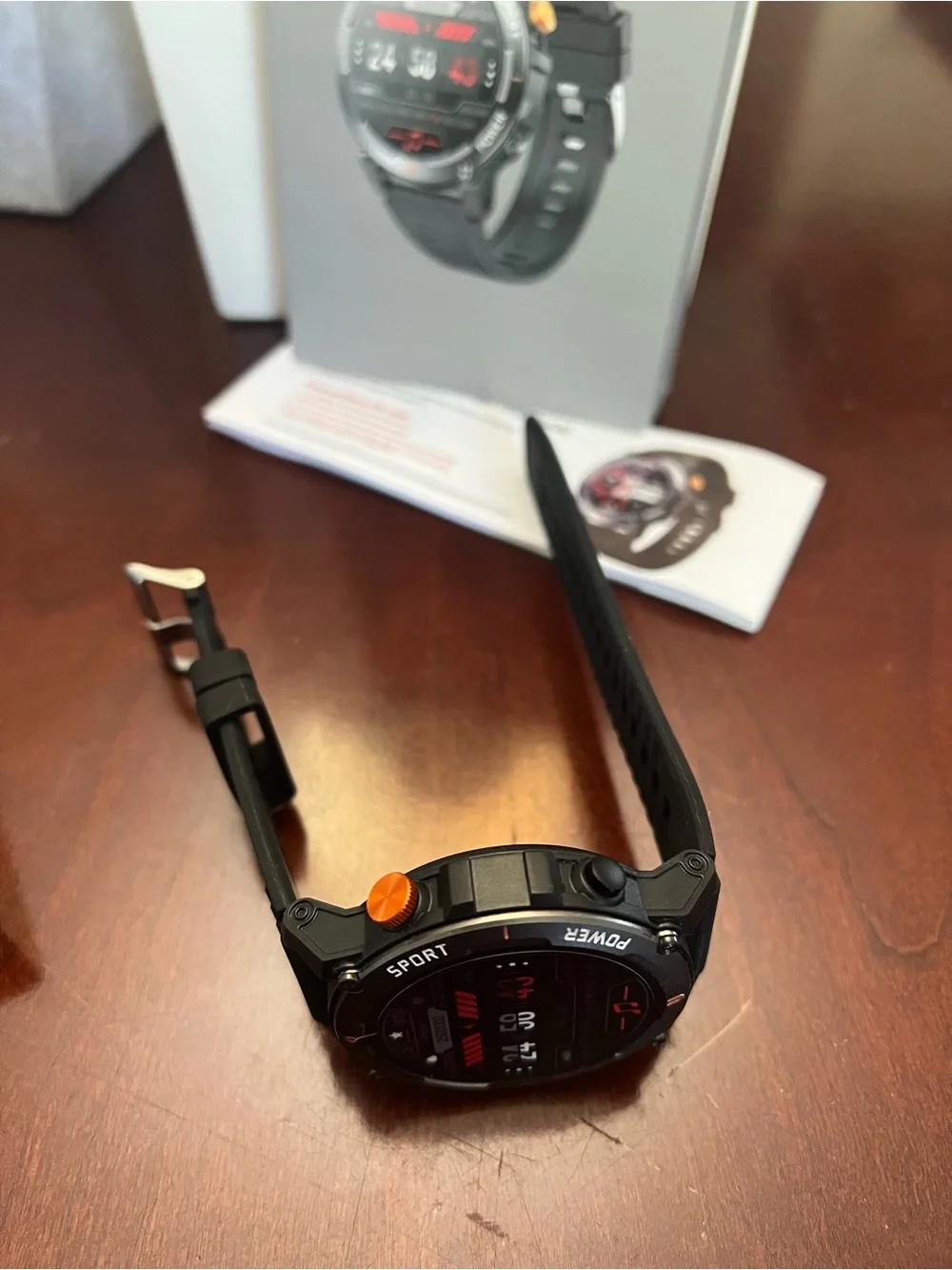 Multifunction Fitness Smartwatch - Black Silicone
